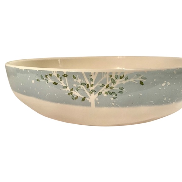 Pier 1  Xmas Village Scenes 8” Bowls Toy Store Christmas Ironstone Set of 2 - Picture 4 of 9